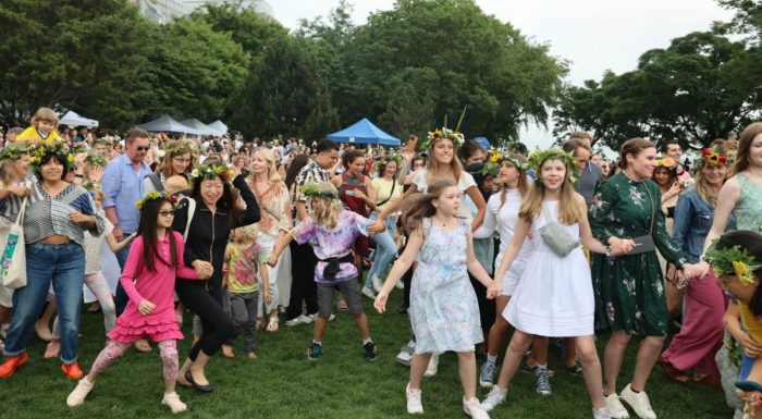 Swedish Midsummer celebration in Rockefeller Park
