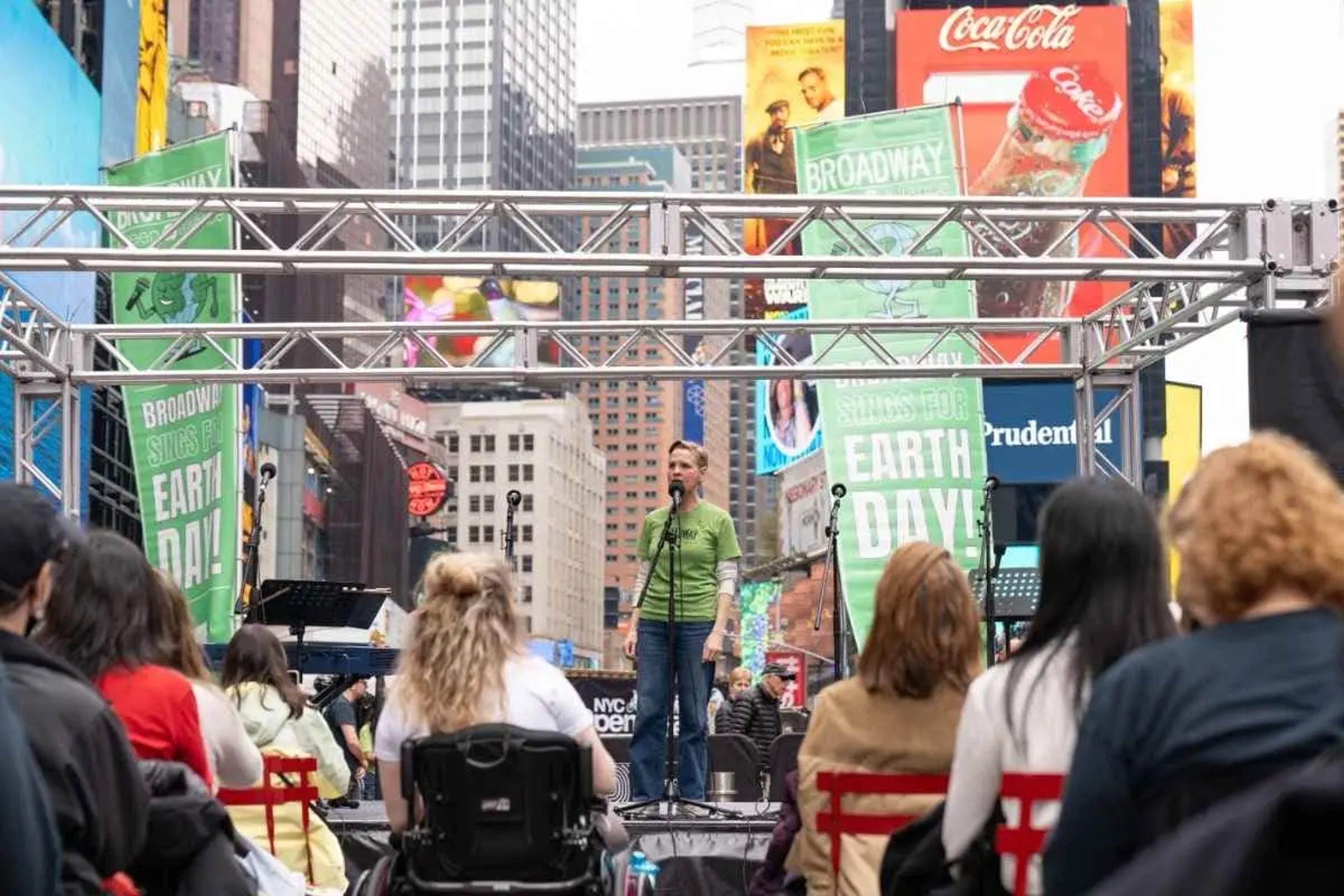 Broadway concert on Earth Day in Times Square