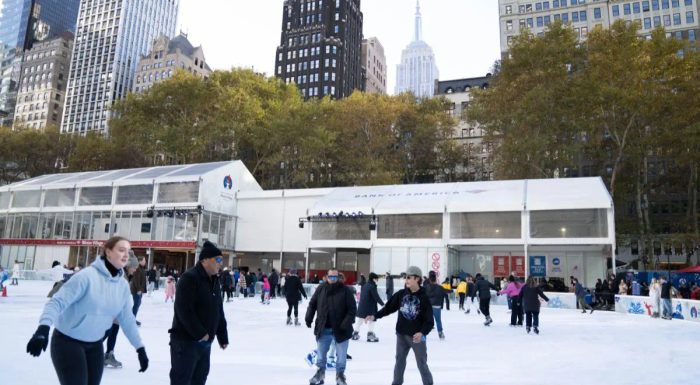 Bryant Park Schlittschuhbahn