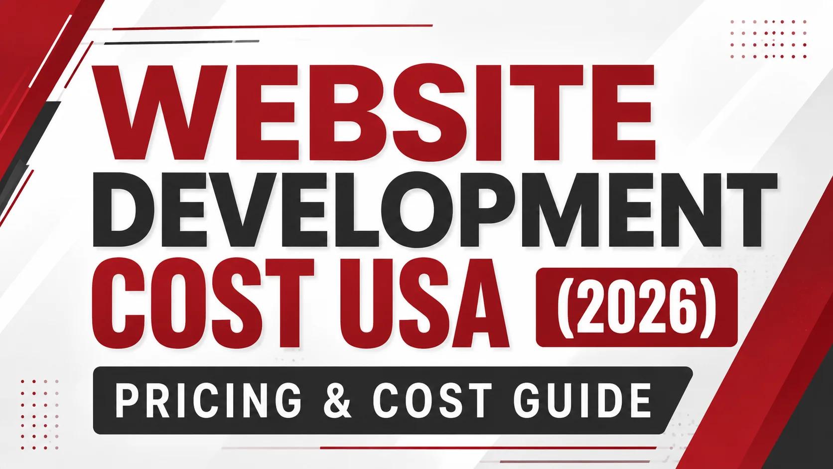 Website development cost comparison in USA for business, WordPress, eCommerce, and custom websites.