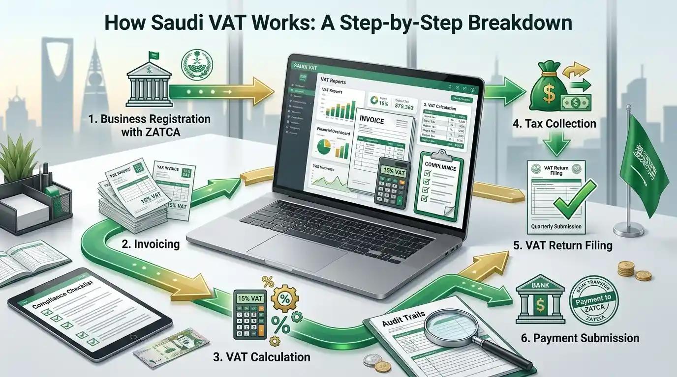 How Saudi VAT Works: A Step-by-Step Breakdown