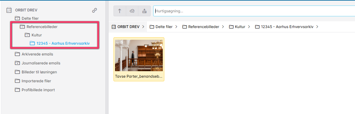 mappestruktur til billeder