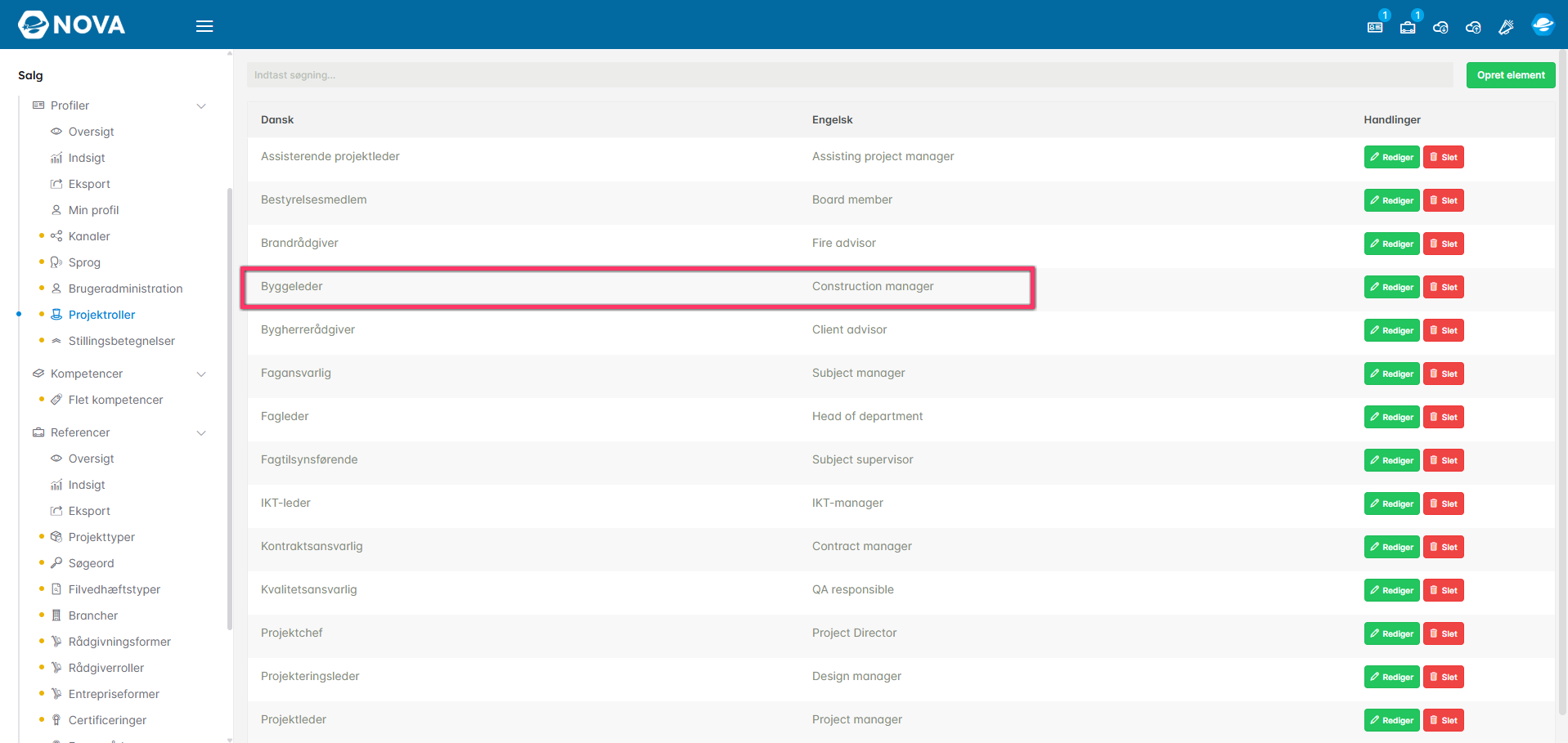 Oversættelses af drop-down værdier i backend