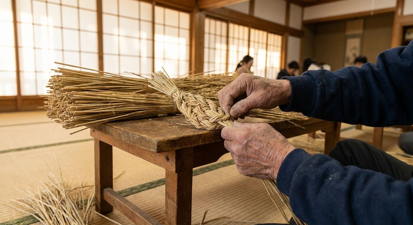 サンプル：地域ワークショップ「藁細工に触れる」