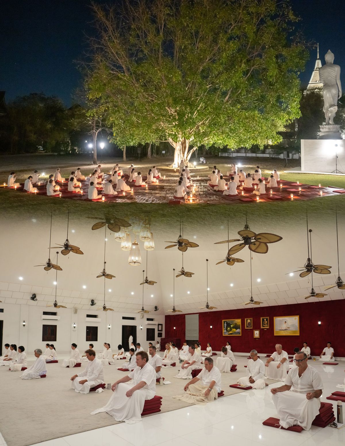 Global Icons Return for Vipassana Practice with Ajarn Acharawee at Bodhi Dhammayarn