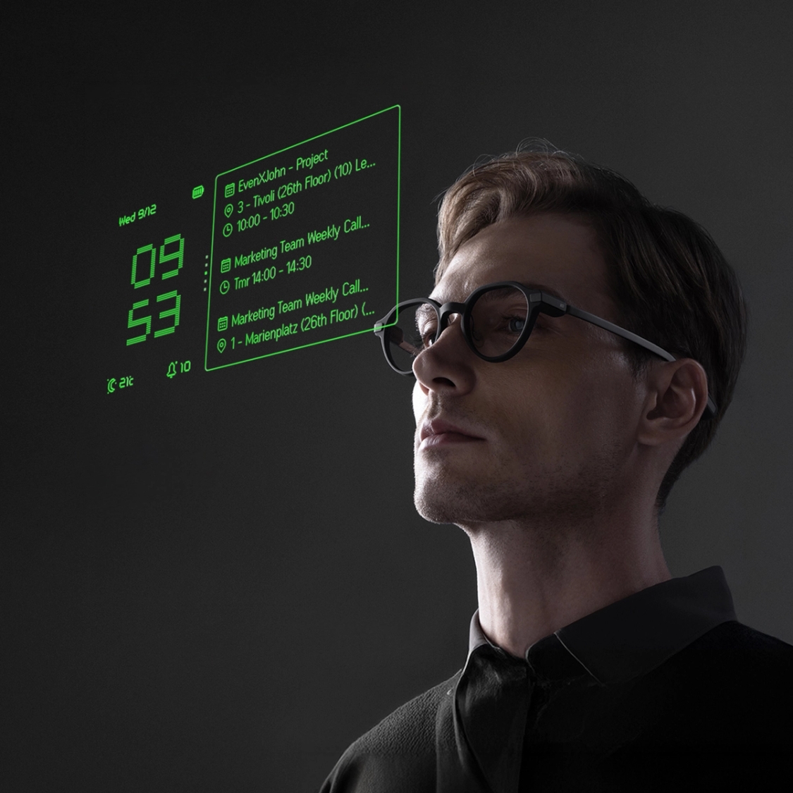 Terminal Mode Example Coding Glasses for AI Agents | Even G2 Terminal Mode