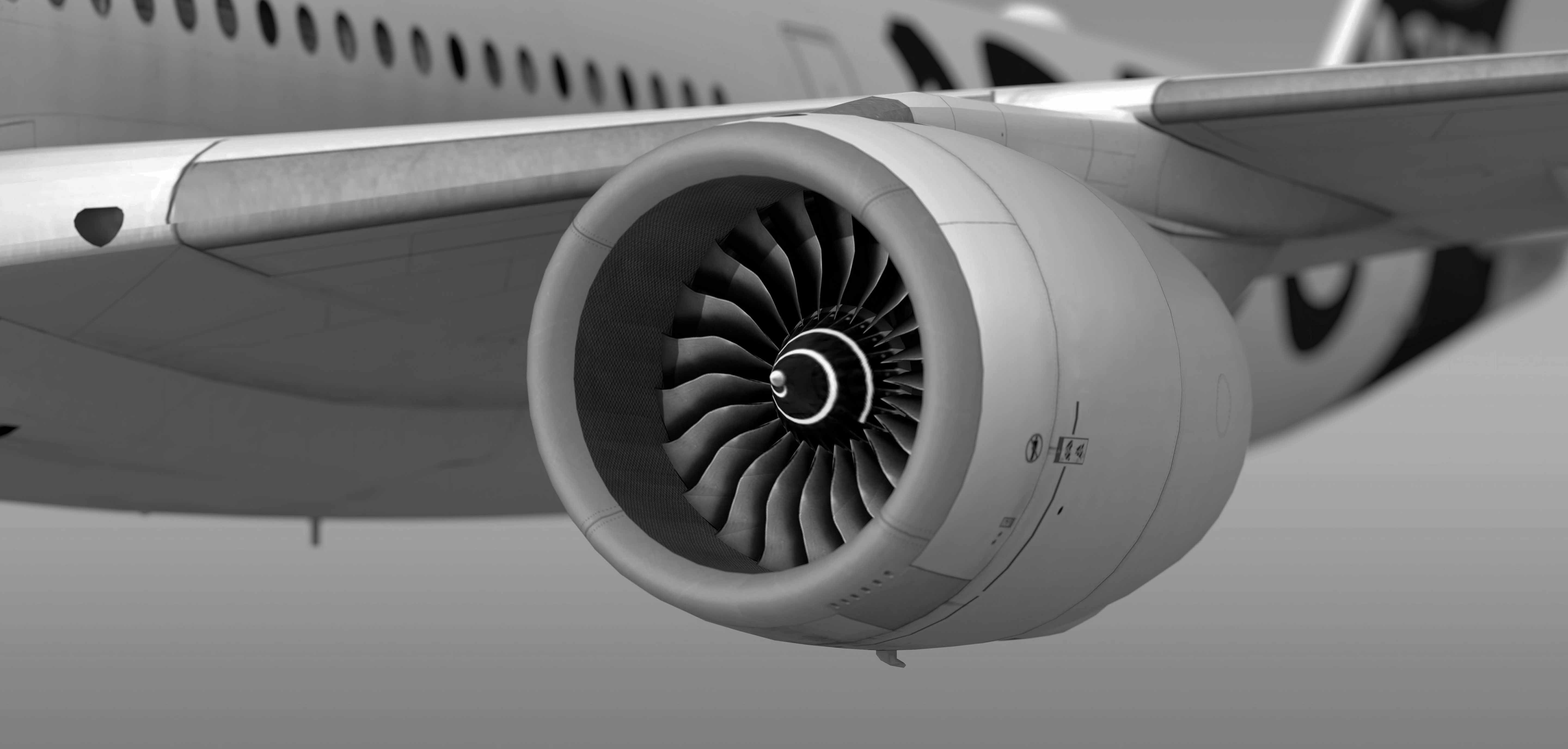 Commercial aircraft engine