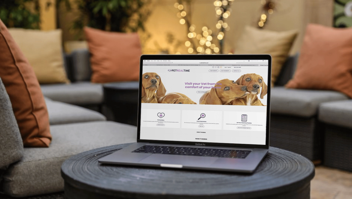 PetRealTime vet appointment booking interface