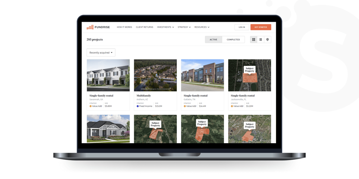 Real estate crowdfunding website