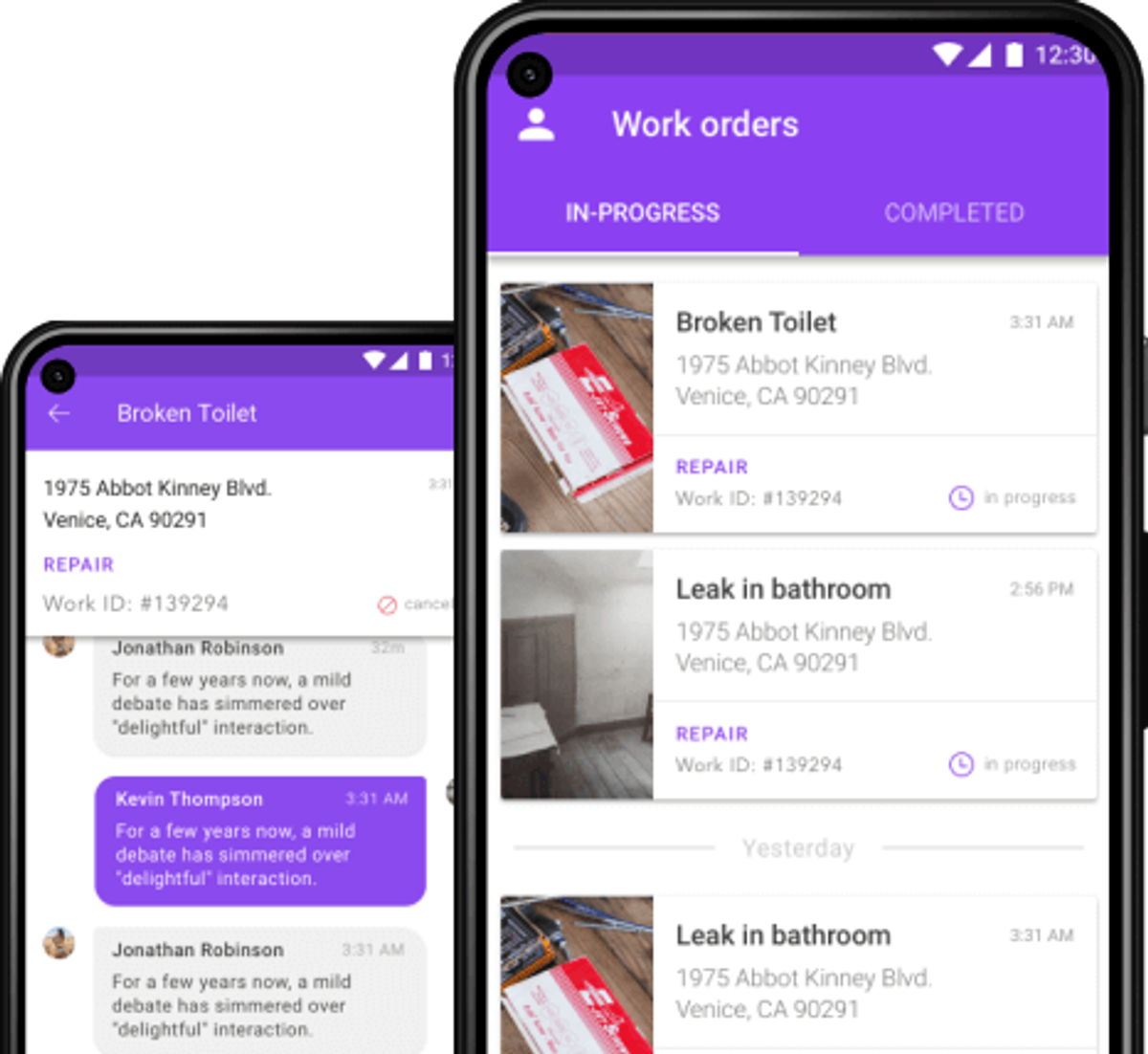 Real Estate Association transaction tracking interface