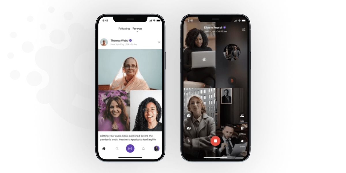 Social network app development