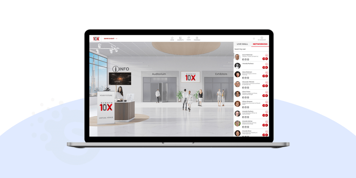Hybrid online event platform