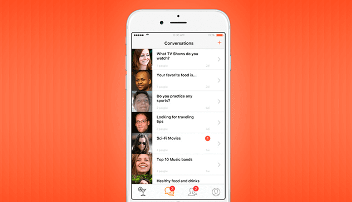 Polyfish language-learning video chat interface