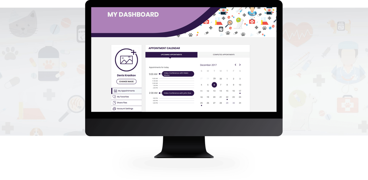 PetRealTime veterinary telehealth video consultation screen