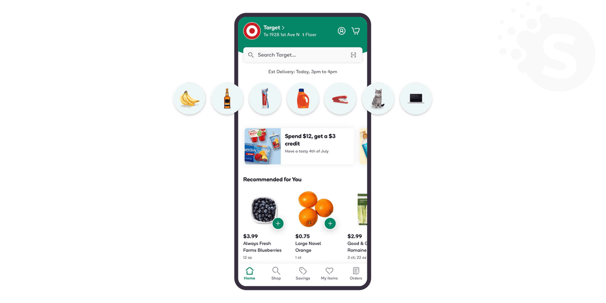 Grocery store delivery app development