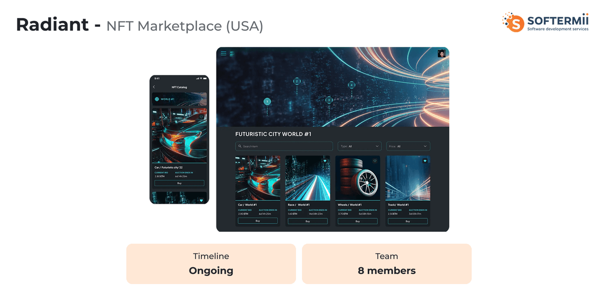 Radiant web application