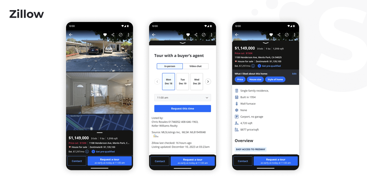 Zillow app development cost