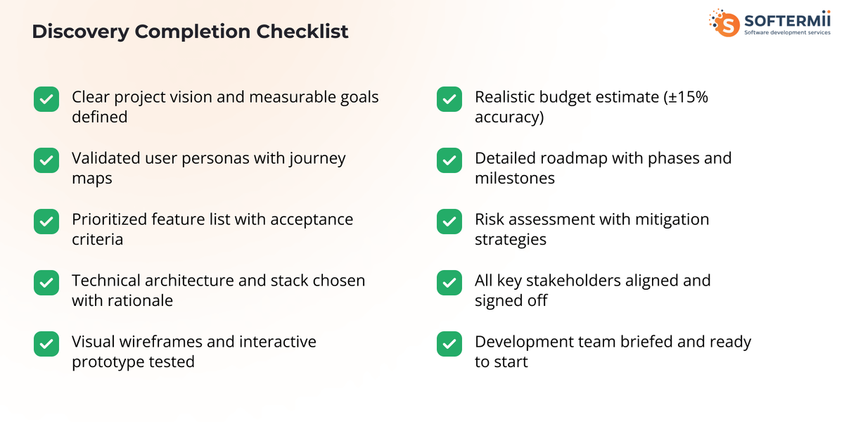 Disovery
checklist