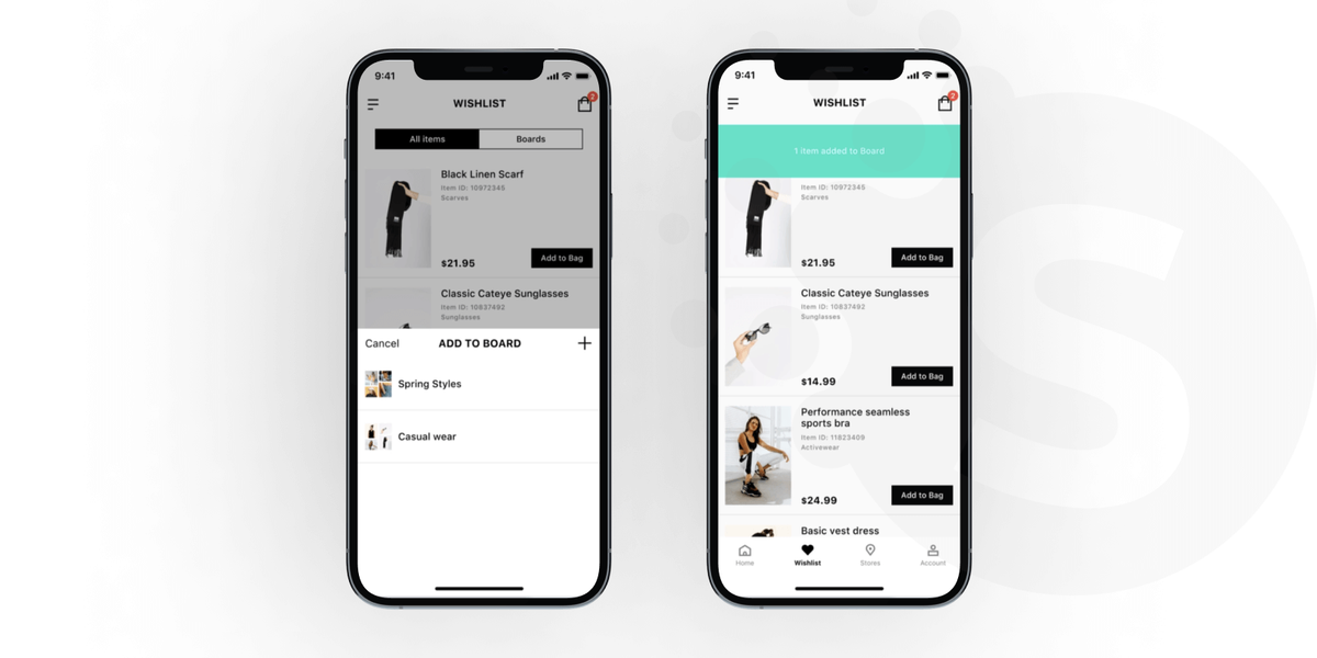 online shopping app design