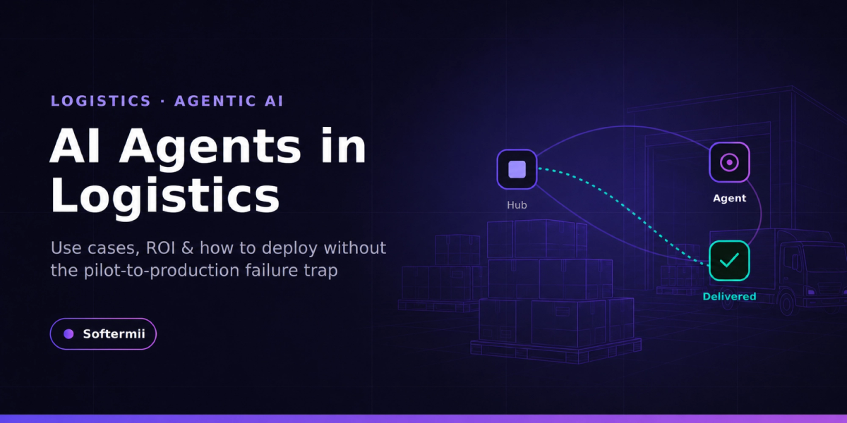 AI agents coordinating routes, carriers, and warehouses across a logistics network