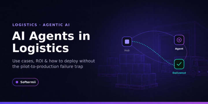 AI agents coordinating routes, carriers, and warehouses across a logistics network
