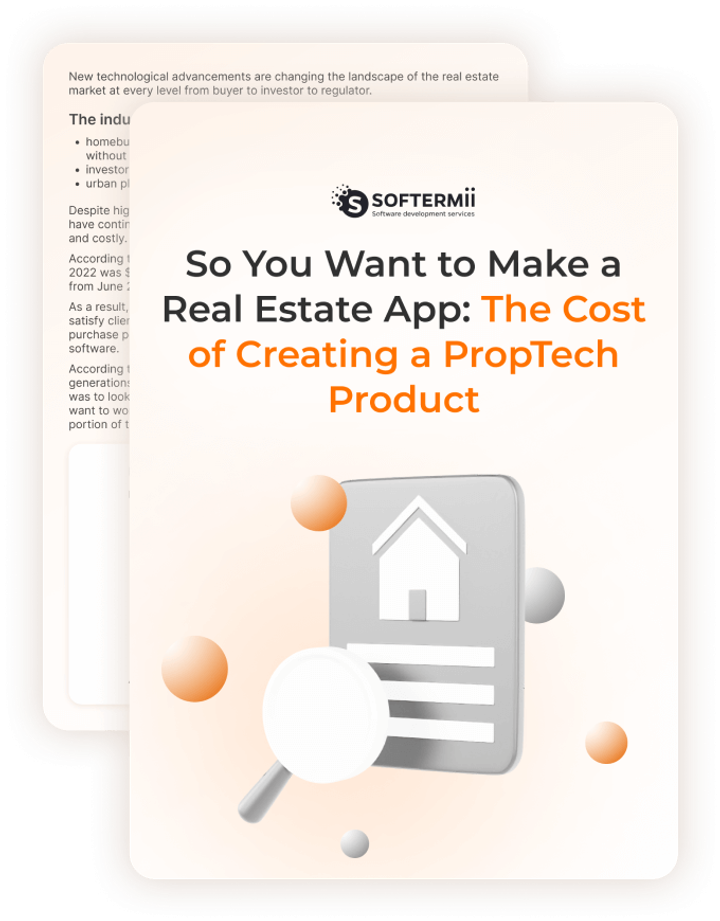 Real estate app development cost — white paper cover