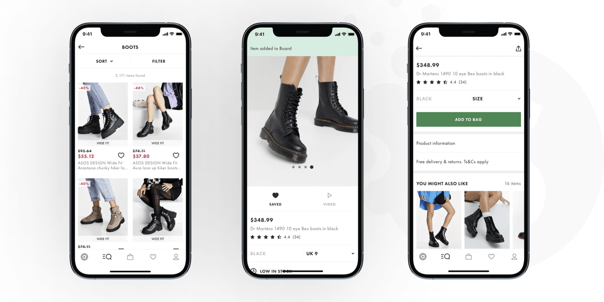 e-commerce mobile app design