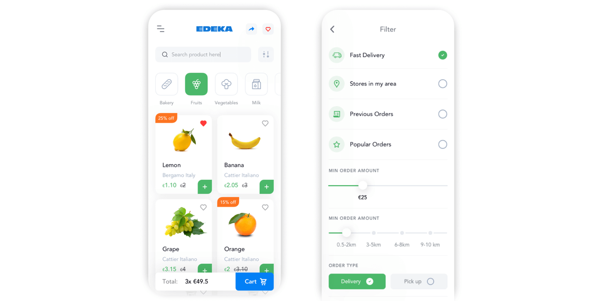 Grocery delivery app development cost