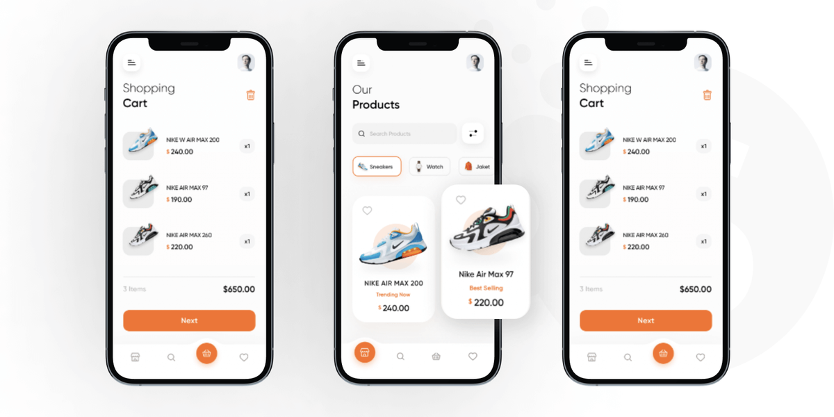 Mobile ecommerce design