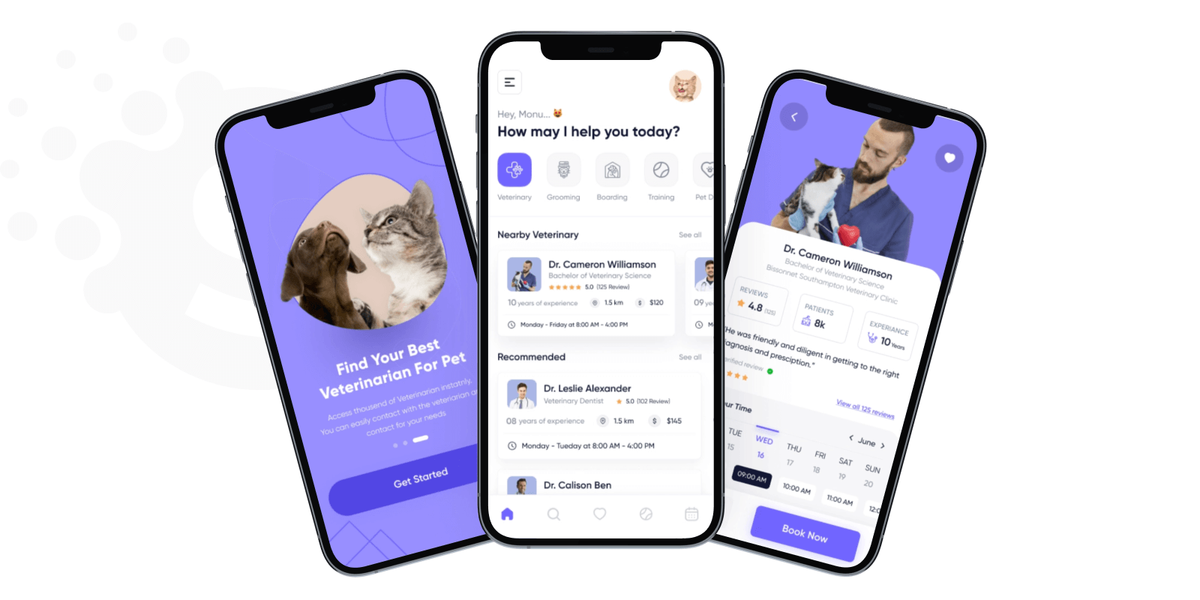 Vet on-demand app development