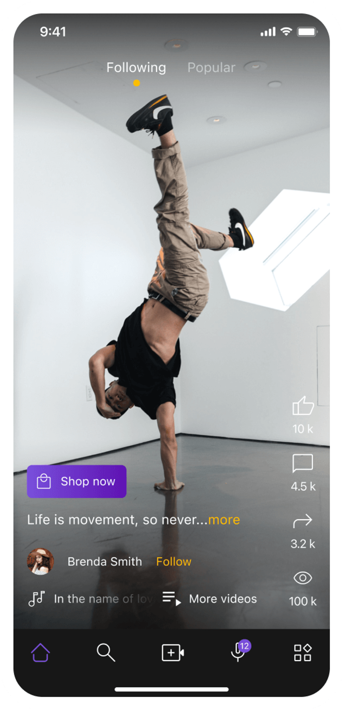 Scrollme screen 1