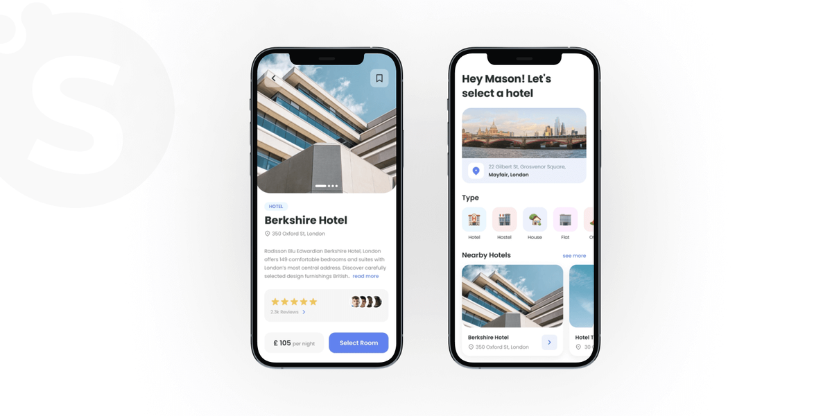 Booking application development