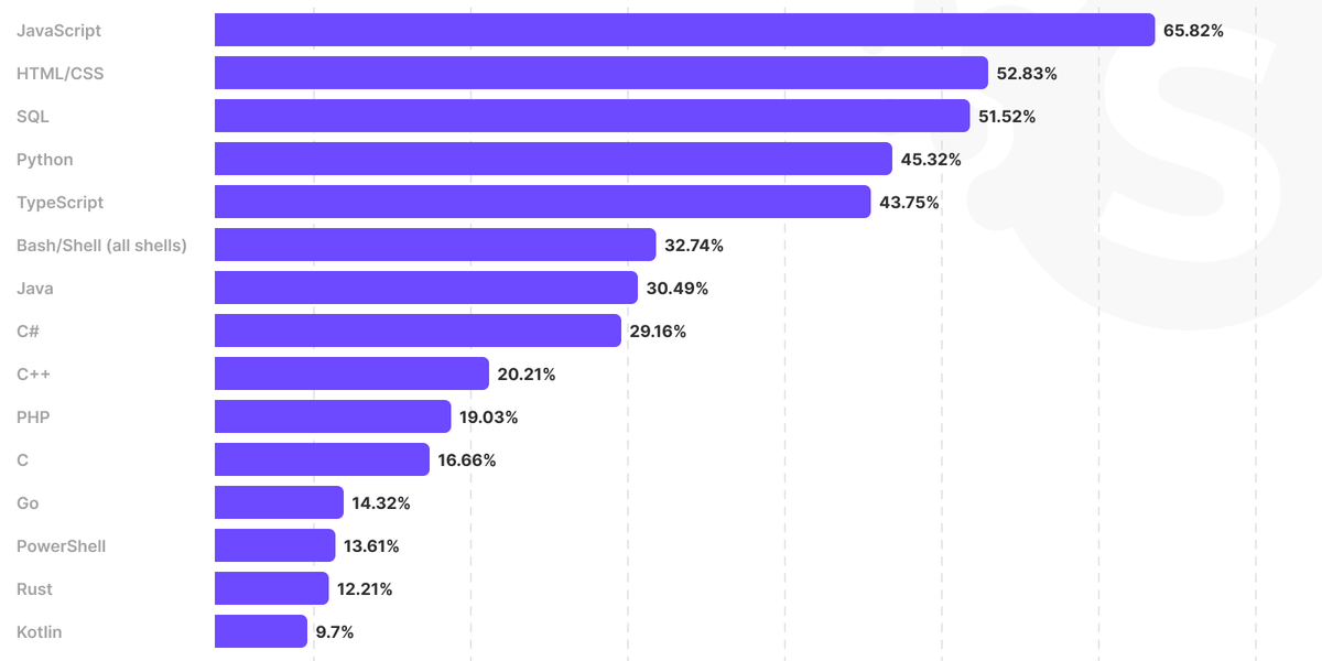 Programming languages frameworks 2024