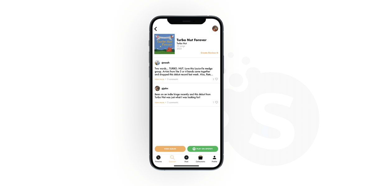 Developing a social networking app for songs