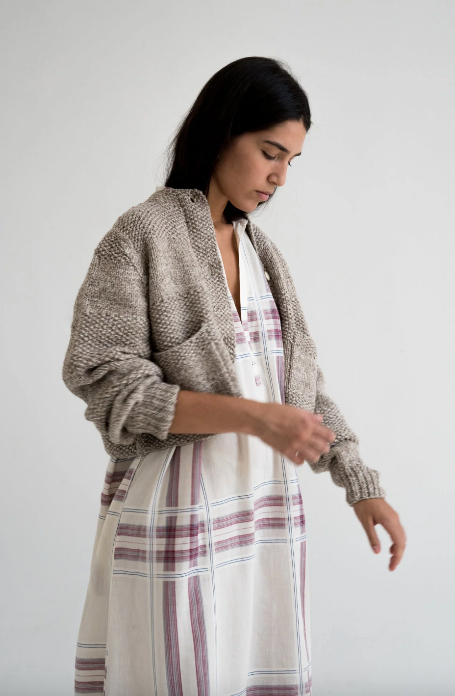 Product Image for Caoba Hand Knitted Cardigan, Stone