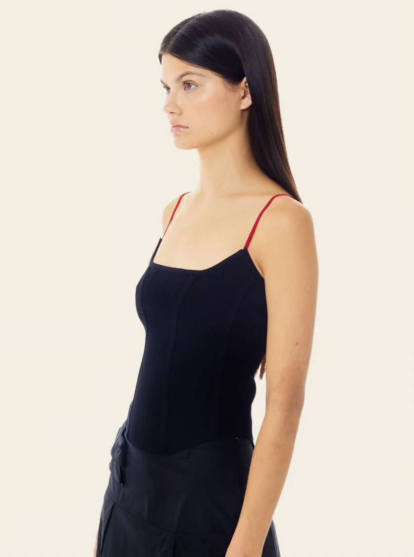 Product Image for Persephone Corset Knit Tank, Black