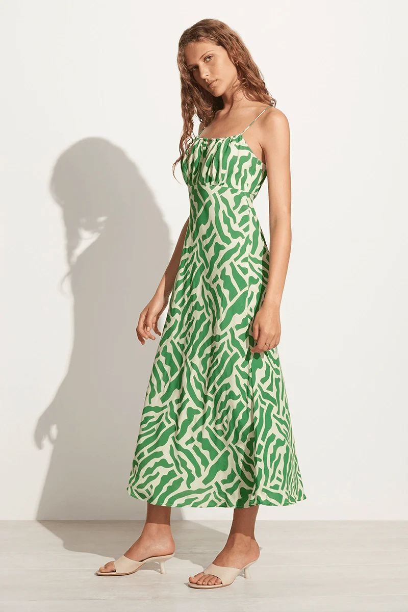Product Image for San Paolo Midi Dress, Tulli Print Green