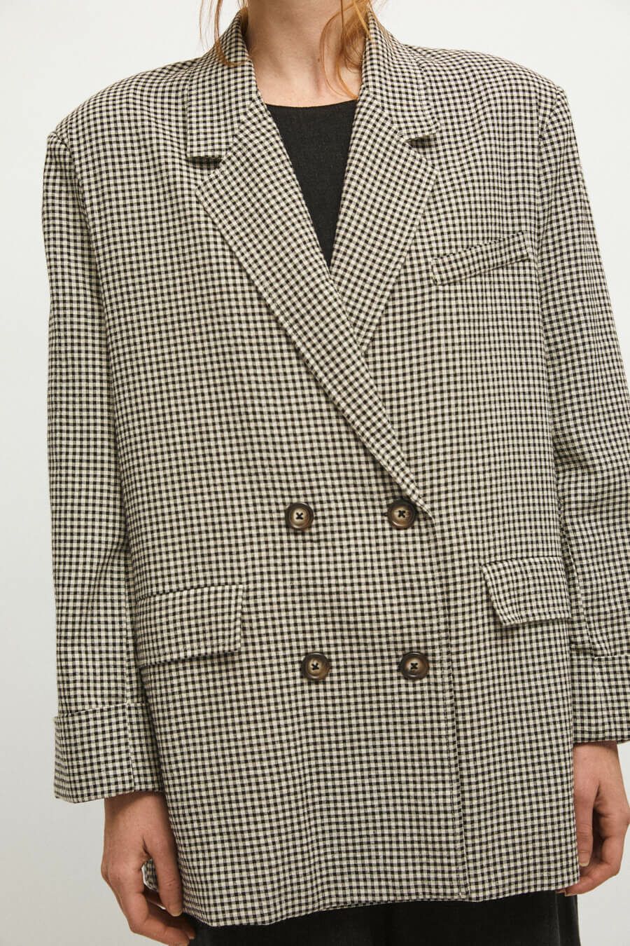 Product Image for Quionia Blazer, Black Gingham