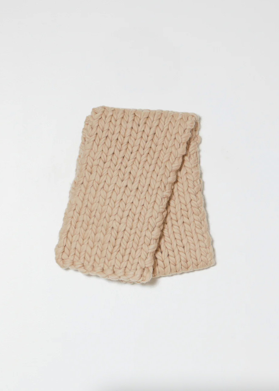 Product Image for Braided Scarf (Handknit), Sand