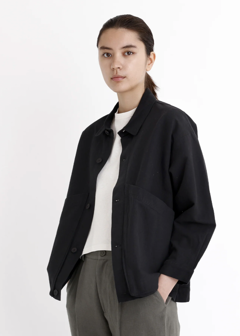 Product Image for Signature Panel Pockets Shirt Jacket, Washed Black