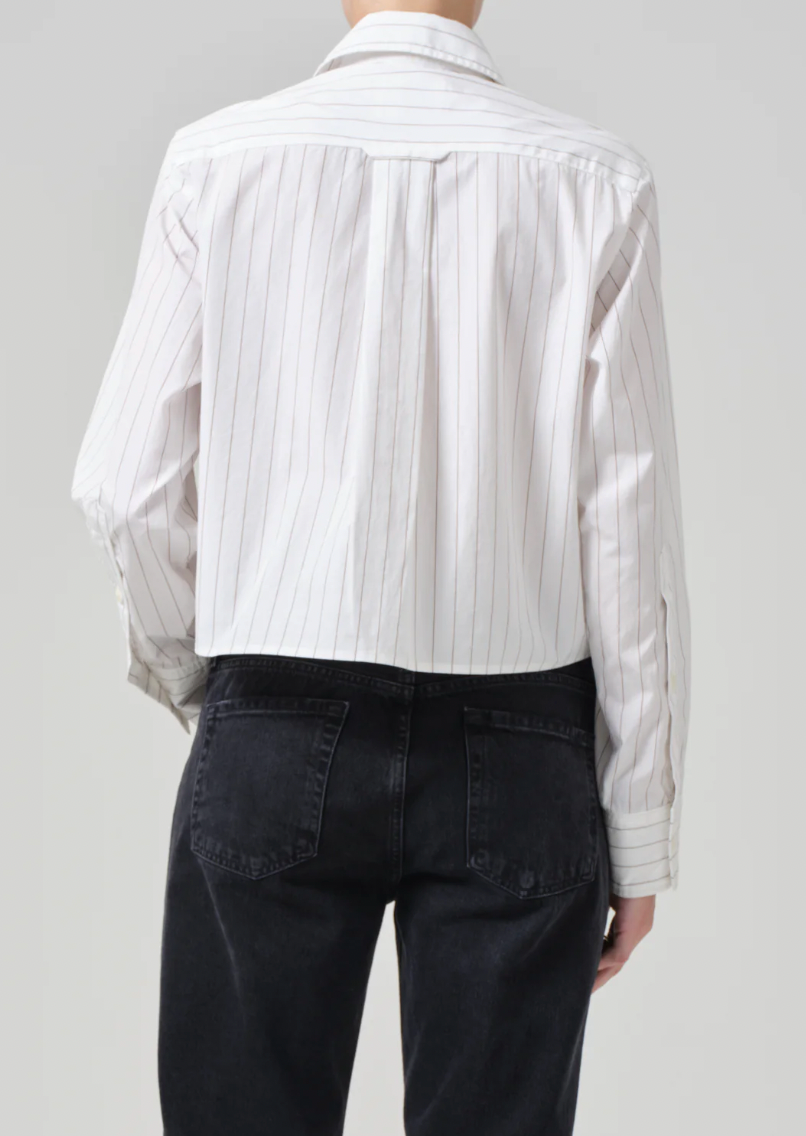 Product Image for Fino Cropped Shirt, Clove Stripe