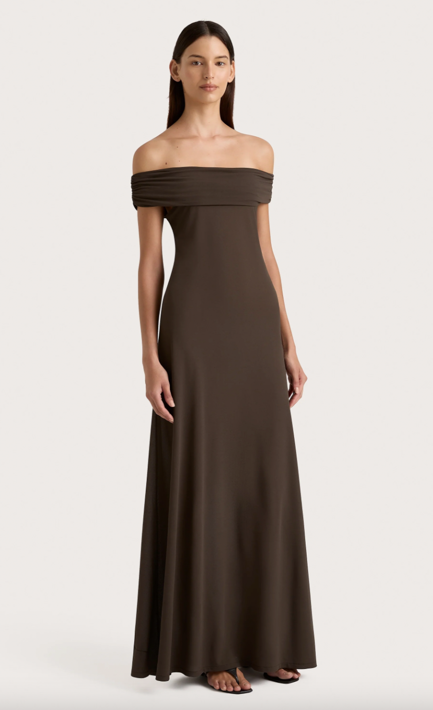 Product Image for Sofie Maxi Dress, Chocolate Brown