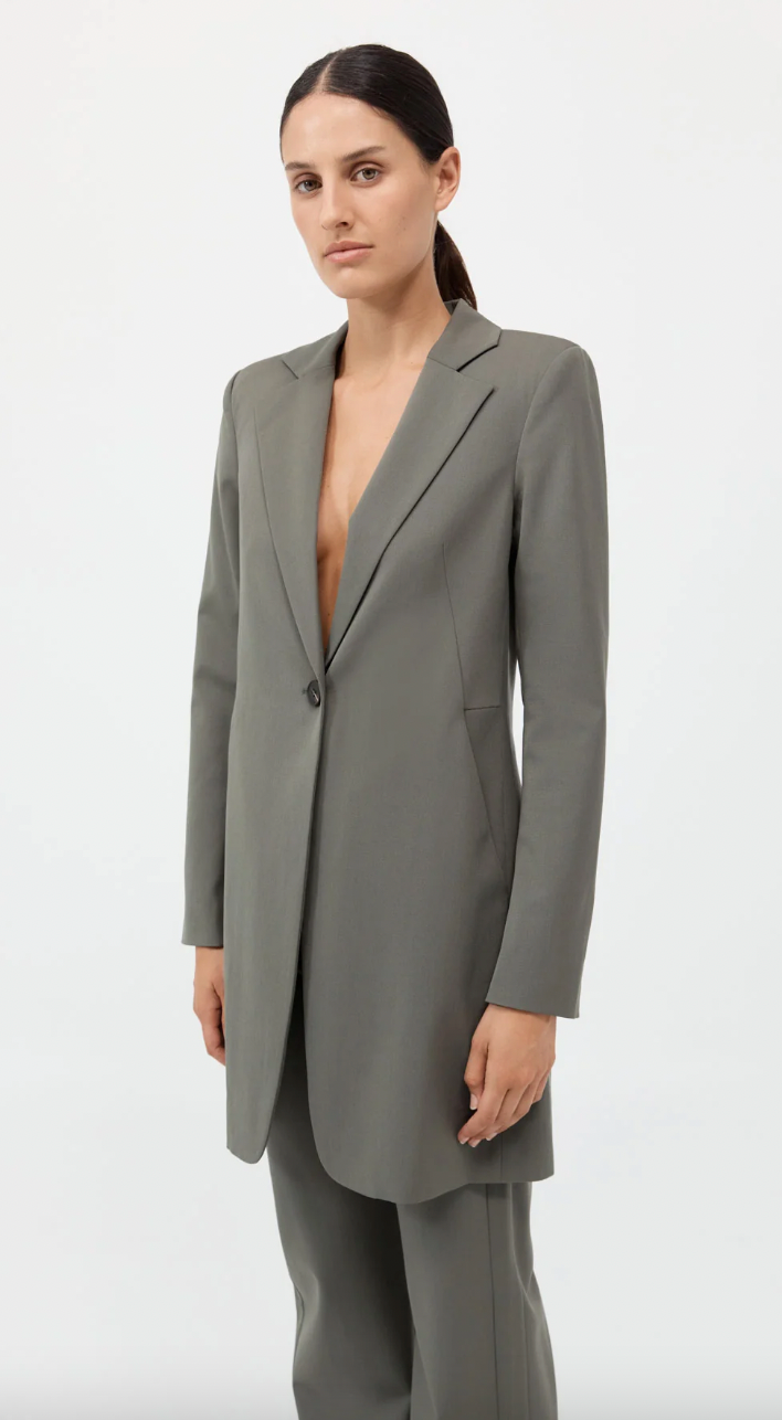 Product Image for Long Line Jacket, Smokey Olive