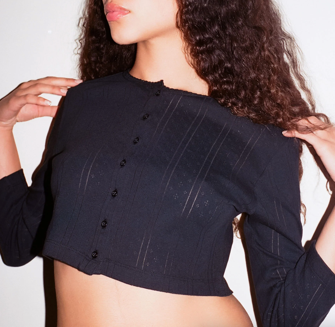 Product Image for The Cropped Cardigan, Black