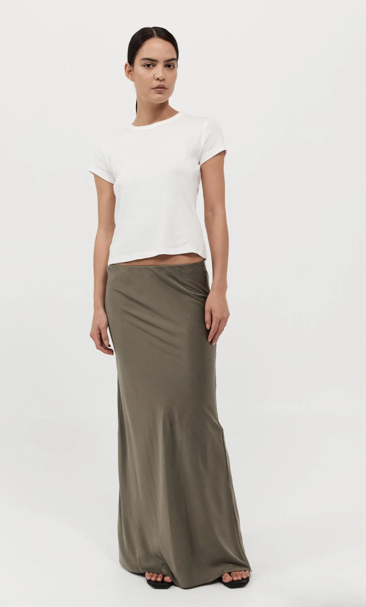 Product Image for Bias Slip Skirt, Kelp