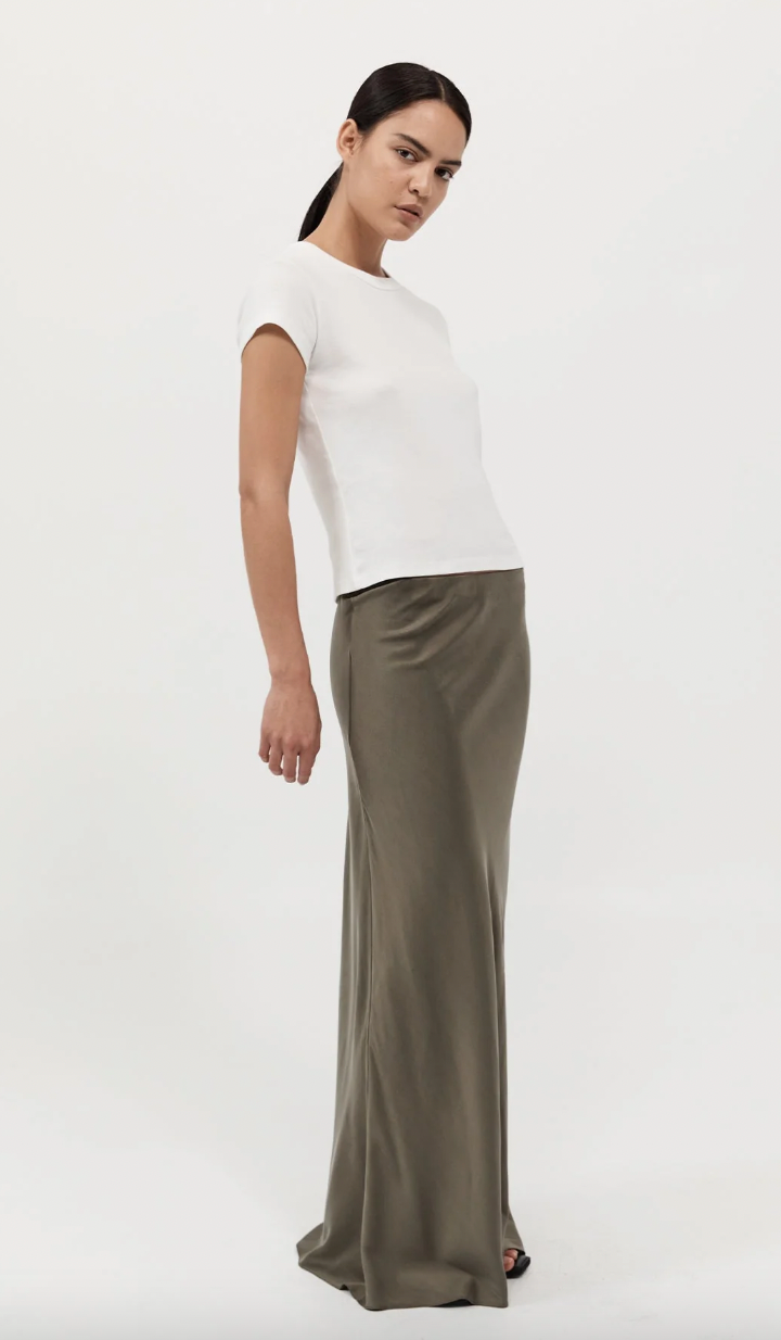 Product Image for Bias Slip Skirt, Kelp