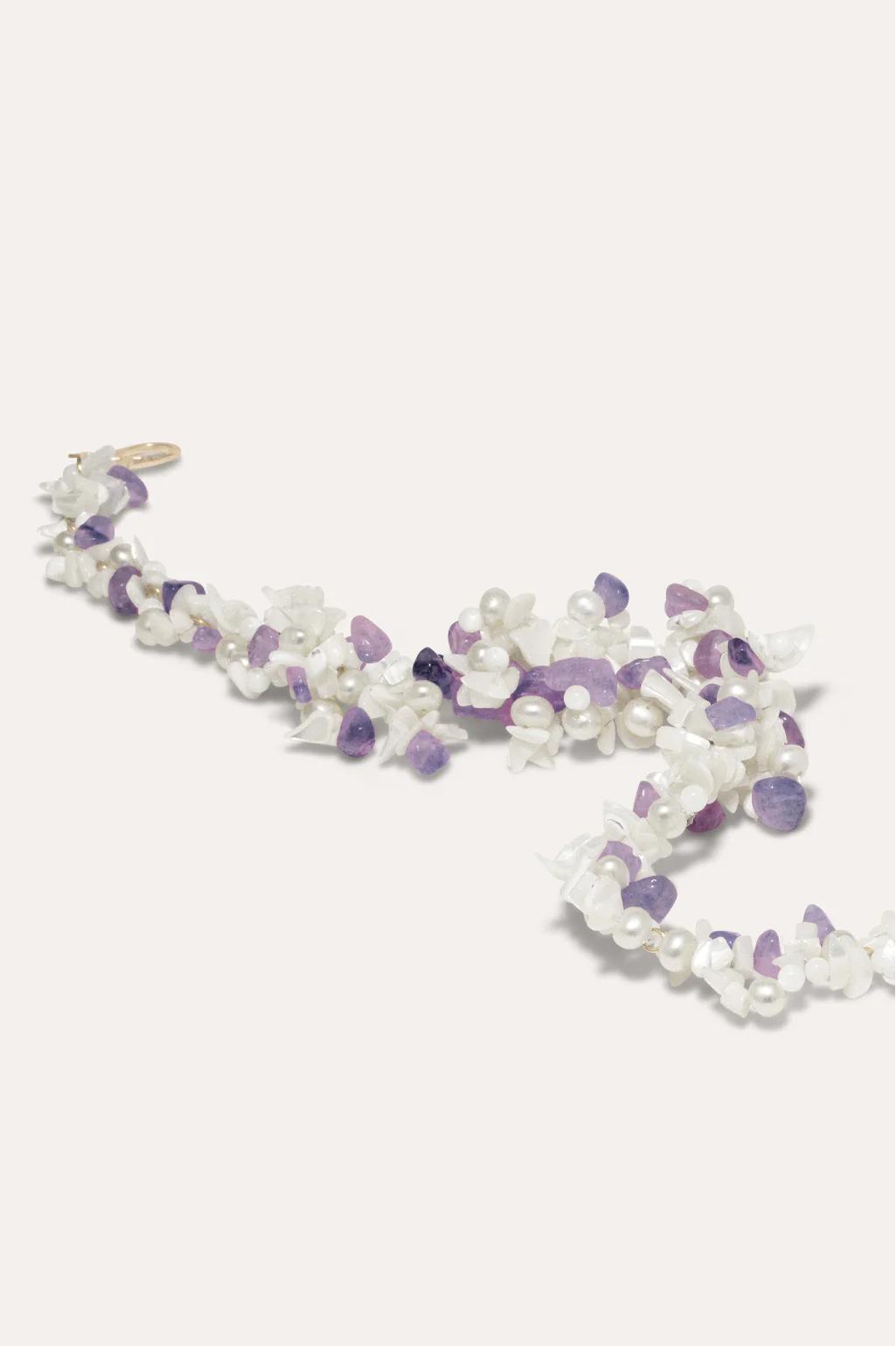 Product Image for The Shifting Stream Pearl and Amethyst Necklace