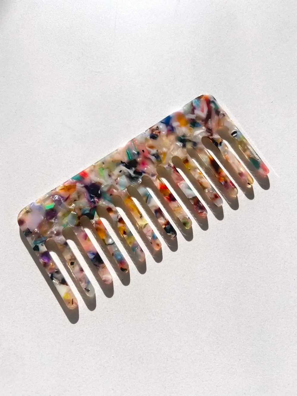 Product Image for Wide Tooth Acetate Hair Comb, Multi Tortoise