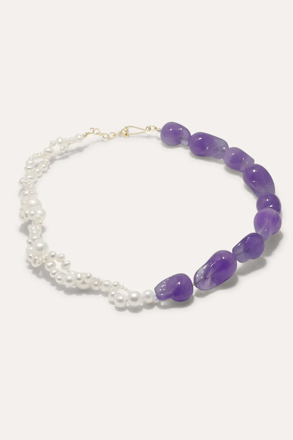 Product Image for Parade of Possibilities II Pearl and Lilac Resin Gold Plated Necklace