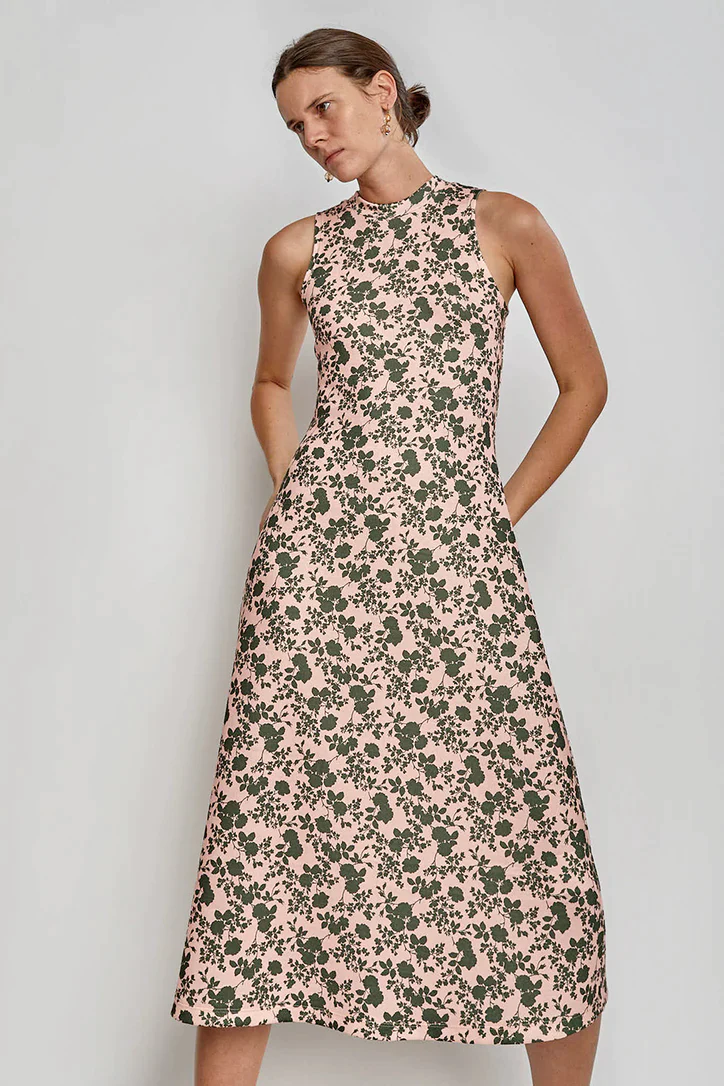Product Image for Mia Dress, Pink and Olive Clover